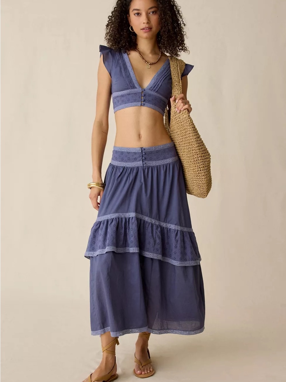 Cute Top and Skirt Set
